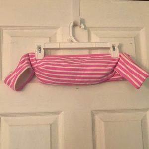 Aerie Pink Stripe Bikini Top